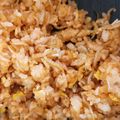 くむちん's cooksnap of when they made 卵とジャコのオーロラ炒飯.