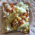 かずくん☆'s cooksnap of when they made 朝食にも♡鮭とキャベツで簡単トースト♬.