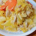 Kinkajou's cooksnap of when they made 鶏肉と白菜の卵とじ.