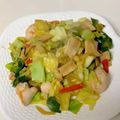CHISA☆ごはん♪'s cooksnap of when they made 【減量中】むね肉とキャベツの甘辛味噌炒め.