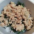 ayako0527's cooksnap of when they made 簡単!!美味しい!!鶏そぼろの二色丼.