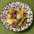 コムギ大好き's cooksnap of when they made 白菜大量消費！白菜と厚揚げのすき焼き風.