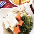フジぽん's cooksnap of when they made 豆腐と小松菜・ブナピーの煮物♪.