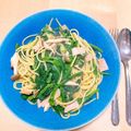 ステルトミチル's cooksnap of when they made ほうれん草&きのこ&ベーコンの和風パスタ.