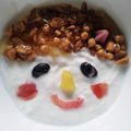 こみく's cooksnap of when they made にっこりヨーグルトアート♪.