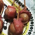 まぶたん's cooksnap of when they made お弁当に◎うずらの卵のちくわベーコン巻き.