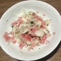Yokchina's cooksnap of when they made 呑兵衛のビアハム玉ねぎ、ぽん酢黒胡椒和え.