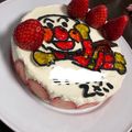 ちーママhw1's cooksnap of when they made アンパンマンケーキ☆キャラクターケーキ.