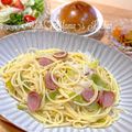 YUH♡ママ's cooksnap of when they made ＊たっぷりねぎ＊のにんにくスパゲティ.