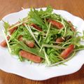 やなぎだまこ's cooksnap of when they made 水菜サラダ☆ポークビッツレモン風味.