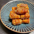 ♪Key♪'s cooksnap of when they made 厚揚げの豚肉巻き。柚子胡椒入り焼肉のたれ.