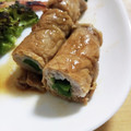 ひろ☆はる❇︎ママ's cooksnap of when they made そのまま巻くだけ！ニラ巻き豚キムチ.