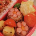 メイプル⌘'s cooksnap of when they made ポークビッツでお花の肉巻き.
