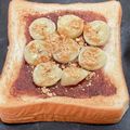 クックM6DK2O☆'s cooksnap of when they made 健康的な朝に♡バナナココア黄な粉トースト.
