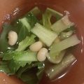 クックGSH74B☆'s cooksnap of when they made おせちリメイク！黒豆と小松菜のお味噌汁.