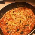 料理初心者imsk's cooksnap of when they made サバ缶トマトパスタ.