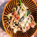 ぺんちゃん。's cooksnap of when they made ほうれん草のベーコン舞茸ガーリックあえ.