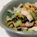 ピンクのたまご's cooksnap of when they made 野沢菜と豚肉の炒めもの.