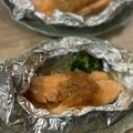たべものにっき　tabemono's cooksnap of when they made 簡単 放置 鮭の味噌バターホイル焼き.