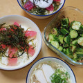 2児ママみきてぃ's cooksnap of when they made 海ぶどうととろろマグロ丼.