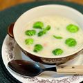 マルんちの丸顔's cooksnap of when they made 香るゴマみそ豆乳スープ♪芽キャベツde.