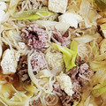 こー＆みー♡'s cooksnap of when they made 長ねぎ大量消費に！ねぎと牛肉のすき焼き風.