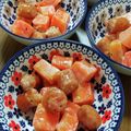 popee8's cooksnap of when they made 人参とウインナーの焼肉たれマヨ和え.