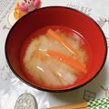 速めのパブロ's cooksnap of when they made 大根と人参のみそ汁☆.
