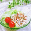 Satoco❋'s cooksnap of when they made ささみの酒蒸し♪トッピング.