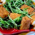 mantacarp's cooksnap of when they made 厚揚げ＆水菜のポン酢浸し.