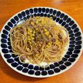 ainame0954's cooksnap of when they made ツナとコーンの簡単♪和風パスタ.