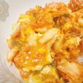 りーこP's cooksnap of when they made 一人ご飯★超簡単！卵キムチ丼.