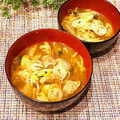 なつき☆ミ's cooksnap of when they made 牛蒡と豚キムチのほっこりお味噌汁.