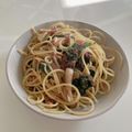 __sio__'s cooksnap of when they made ポパイのコンビーフ塩パスタ.