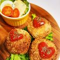 山根こんぶ's cooksnap of when they made 残りカレーで☆簡単☆ライスコロッケ！！.