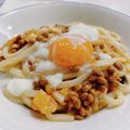 HaRuC0Ma's cooksnap of when they made 納豆キムチひやむぎ♥パスタ＆うどんでも.