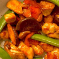 Gkims's cooksnap of when they made ☼鶏ももと椎茸のオイスターソース炒め.