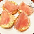 チェリチョコ's cooksnap of when they made 簡単朝食♡生ハムとクリームチーズトースト.