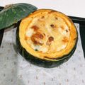 ariｻﾝ's cooksnap of when they made まるごとパンプキングラタン.
