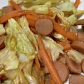 クックKUNPUY☆'s cooksnap of when they made キャベツとソーセージのソース炒め.
