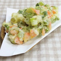 umemodoki's cooksnap of when they made まとまり易い、葱と人参のかき揚げ.