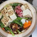 adoi's cooksnap of when they made 土鍋で簡単！黄金比すき焼き.