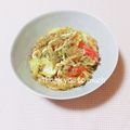 まあまま☆0403's cooksnap of when they made カリカリジャコの焼きうどん(そば).