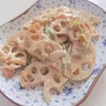 きらり流れ星's cooksnap of when they made れんこんの梅マヨサラダ.
