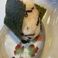 yu🐓's cooksnap of when they made 明太子と昆布（塩　佃煮）の二刀流おにぎり.