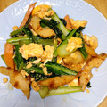 クックJOEさん's cooksnap of when they made 小松菜と竹輪の卵炒め.