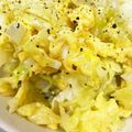 なーなちゃん's cooksnap of when they made キャベツとふわたまのコク塩ガーリック炒め.