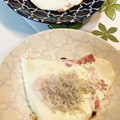 しーてっぷ's cooksnap of when they made 目玉焼きしらすのせ☝目玉焼きでカルシウム.