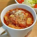 犬Gyami's cooksnap of when they made ポークビーンズ風★鯖缶と大豆のトマト煮.