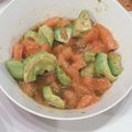 c0c0tora's cooksnap of when they made 簡単アボカドサーモンのぽん酢サラダ.